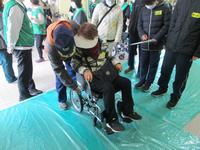 車椅子訓練の写真
