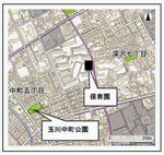 ポピンズナーサリースクール世田谷中町地図