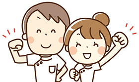 介護職の人のイラスト