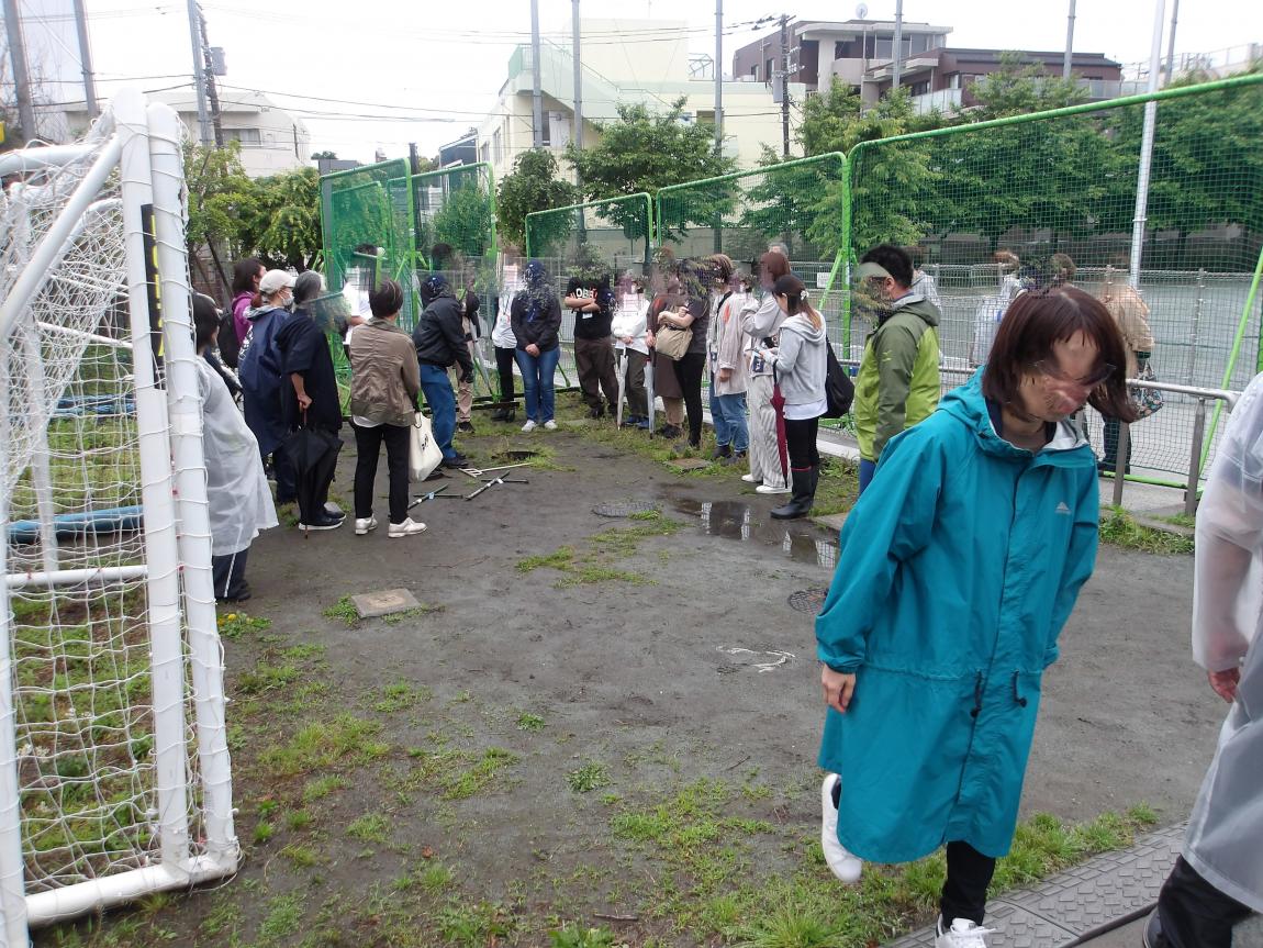マンホールトイレ組み立て訓練