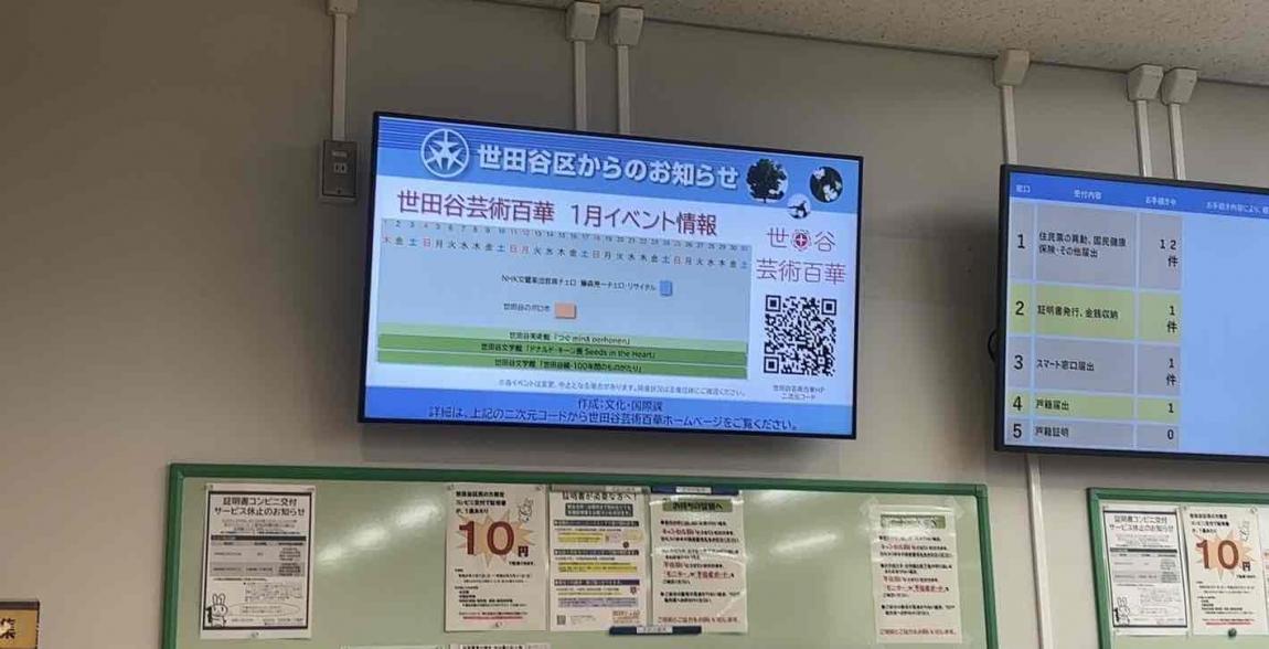 デジタルサイネージ掲載イメージ