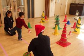 大学生とわくわく運動遊び