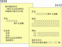 請願の書き方例のイラスト