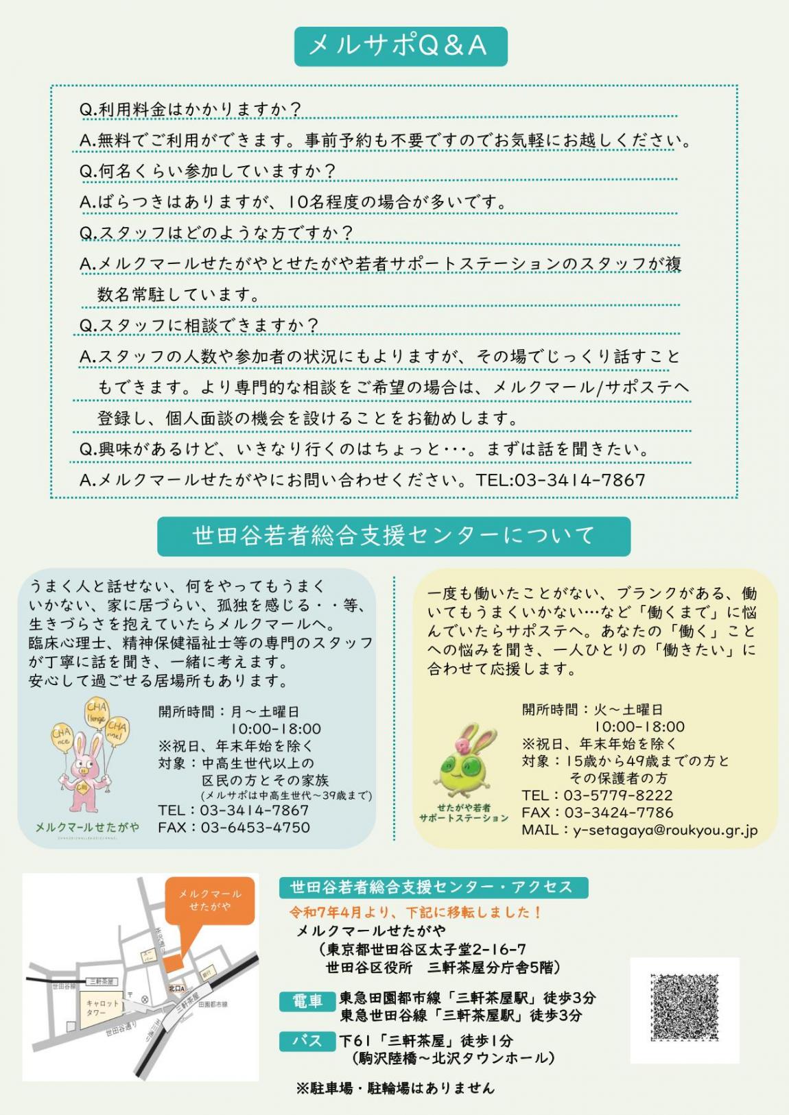 メルサポチラシ裏