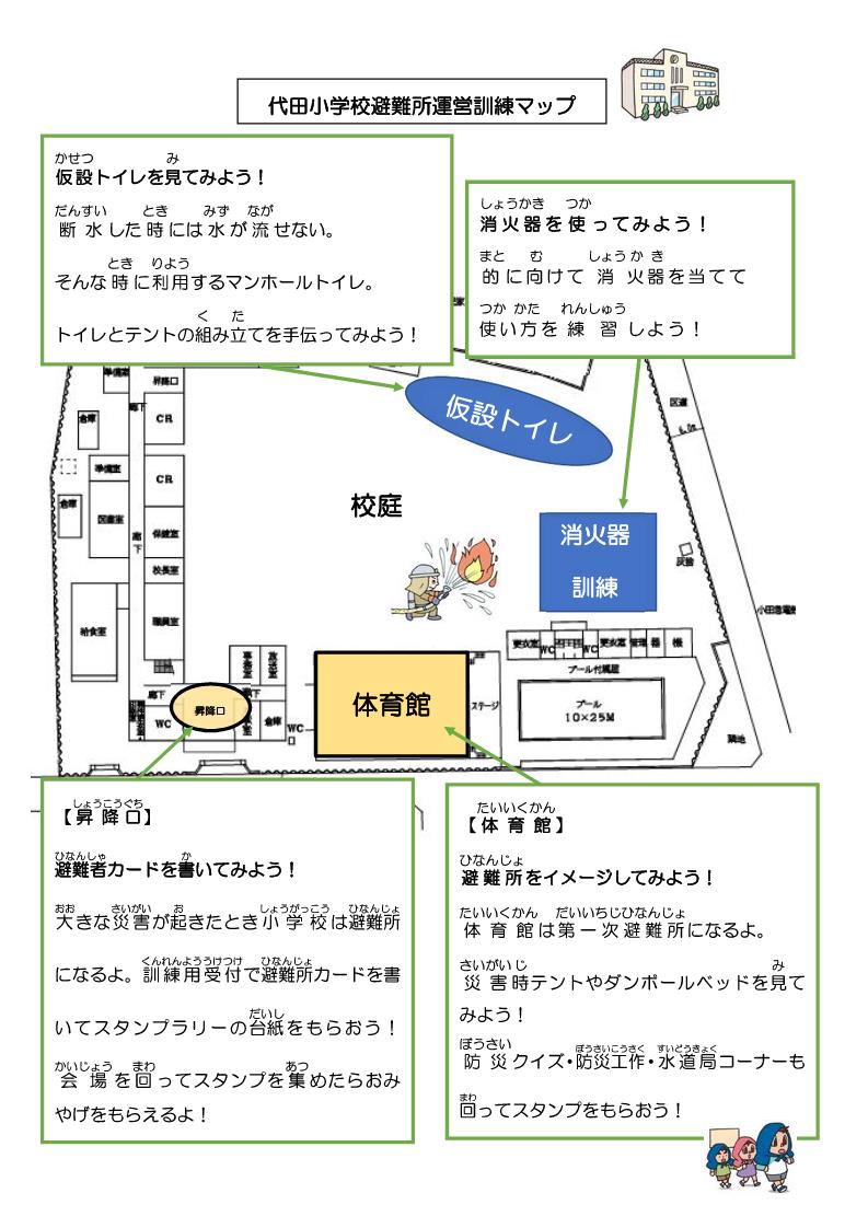 代田小学校避難所運営訓練