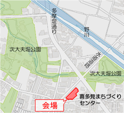 喜多見東地区会館案内図