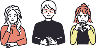 若者たちのイラスト