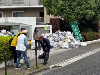 回収の様子