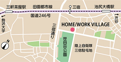 HOME/WORK VILLAGEの地図