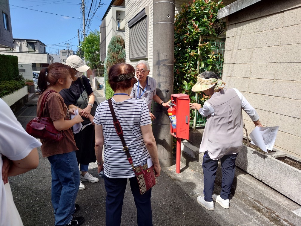 若林町会3・4丁目ネットワークまちかど防災訓練