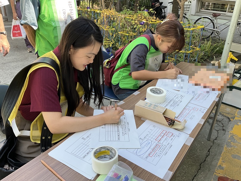 三軒茶屋小学校避難所運営訓練