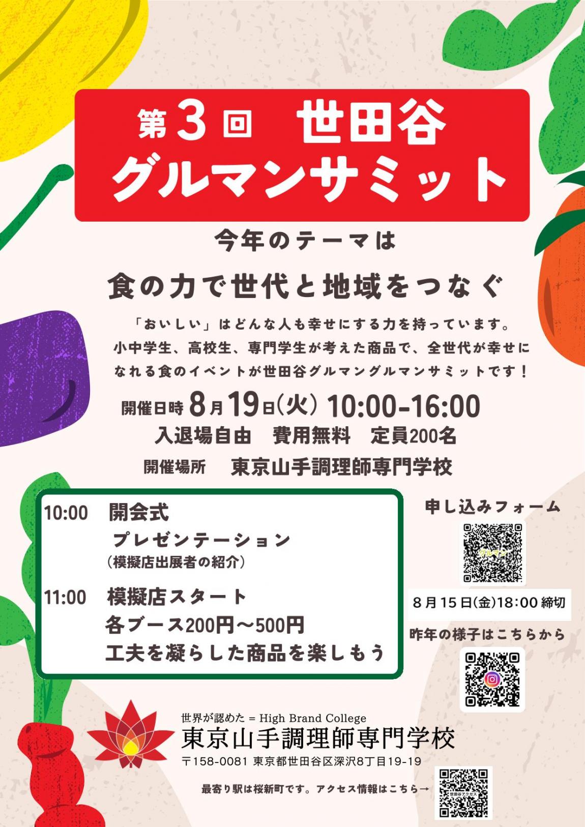 第3回世田谷グルマンサミットチラシ