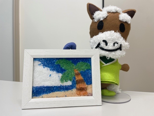 夏休みリサイクルガラス絵工作会チラシ
