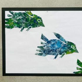 紙版画の完成写真
