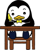 更生ペンギンのホゴちゃんのイラスト