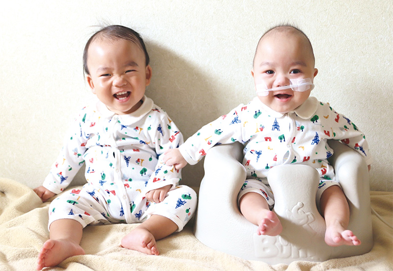 医療的ケア児とその家族の写真
