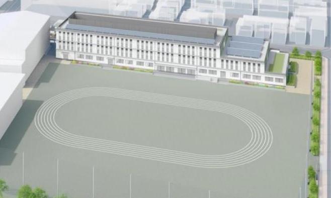 弦巻中学校改築後イメージ