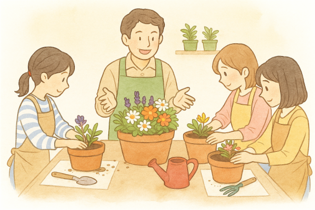 寄せ植え講習会