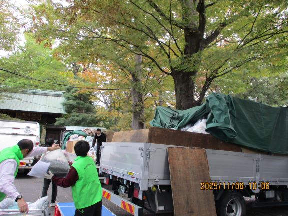 積み上げの様子