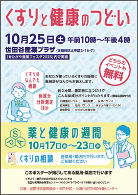 「くすりと健康のつどい」のポスター