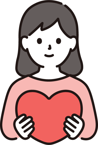ハート女性