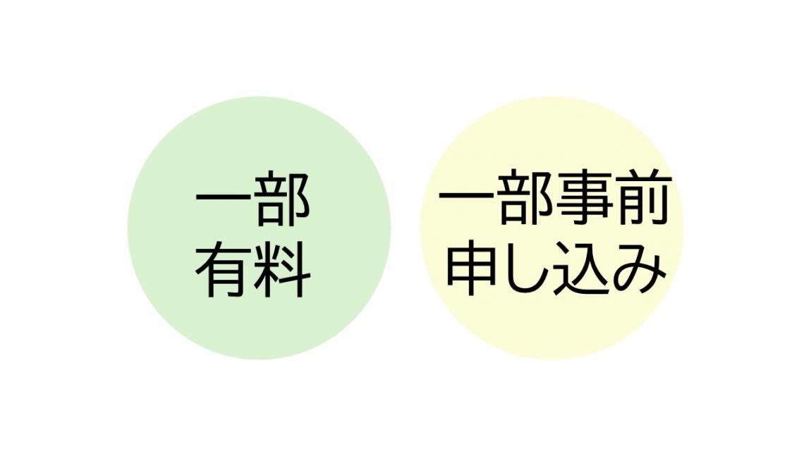 一部有料、一部申し込み