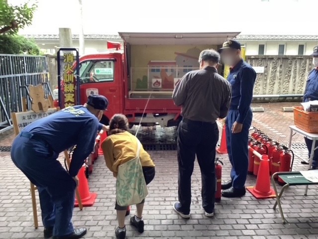初期消火の様子
