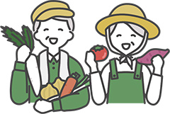 農園を利用するイメージイラスト