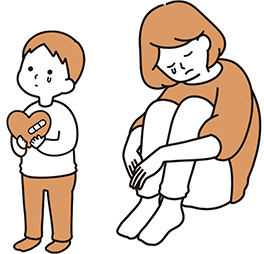 親子のイラスト