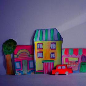 光る街を作ろう完成品画像