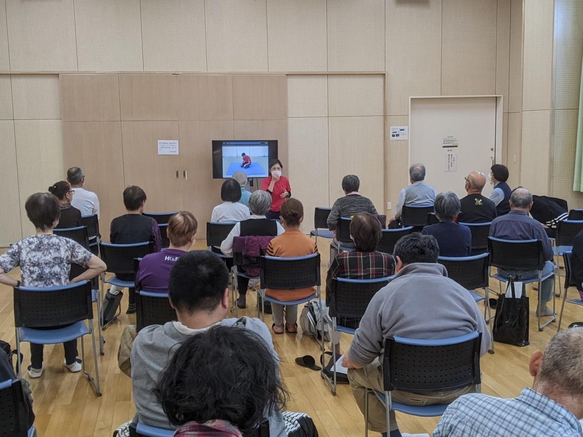 体組成計測定結果解説の様子