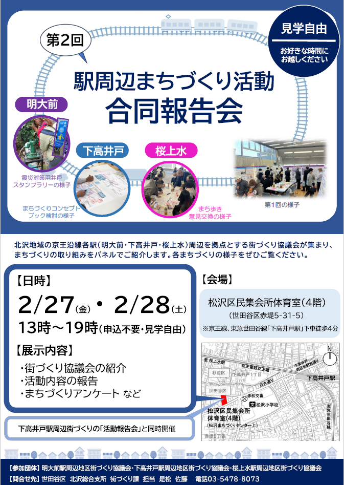 駅周辺まちづくり活動合同報告会