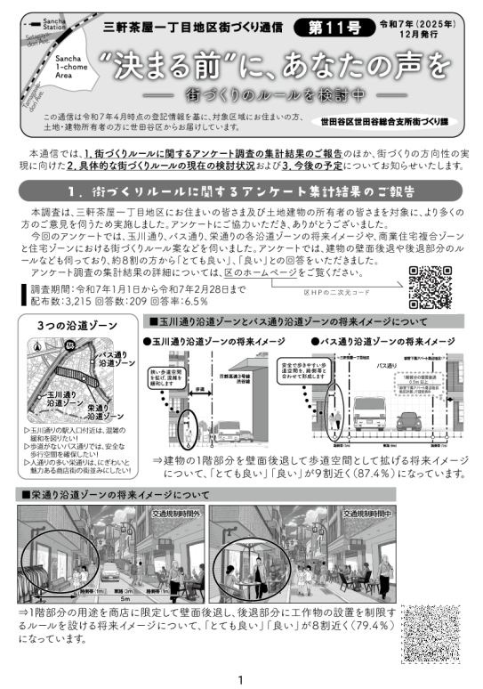三軒茶屋一丁目地区街づくり通信第11号