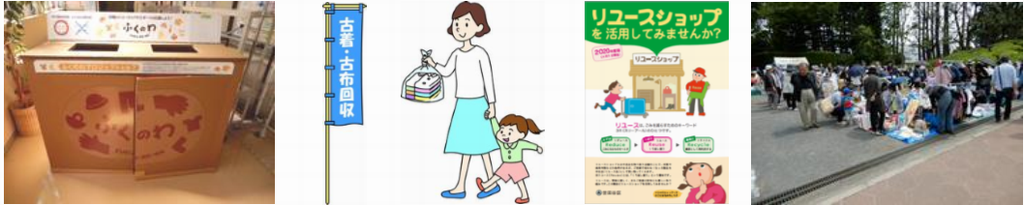 リユースの取り組みをまとめた画像