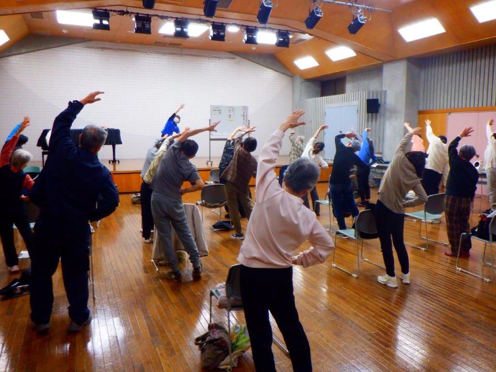 健康体操の様子