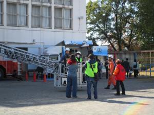 はしご車の乗車