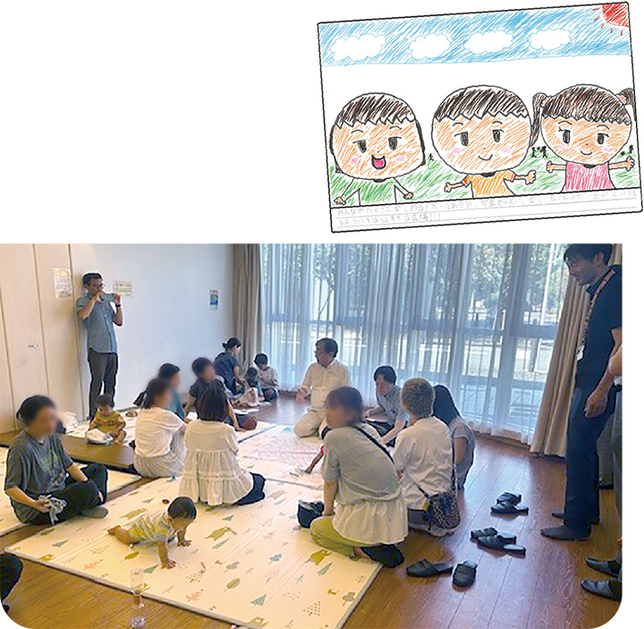 インタビューの様子の写真