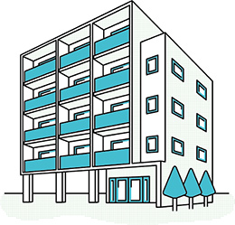 マンションのイラスト