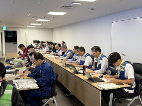 企画・災対物資管理部間の認識合わせ