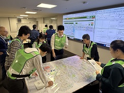 道路状況や避難所情報の集約・分析