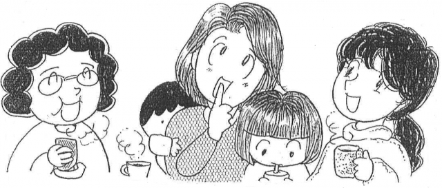 子育て懇談会イラスト