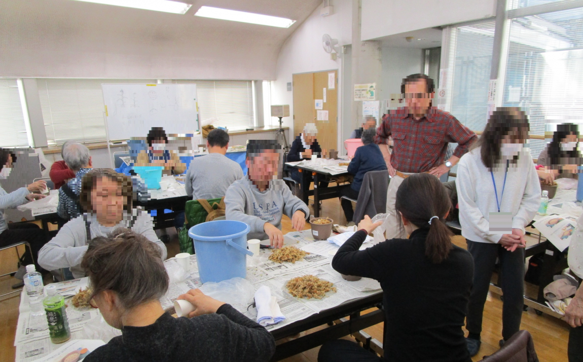 さぎ草植え付け講習会の様子