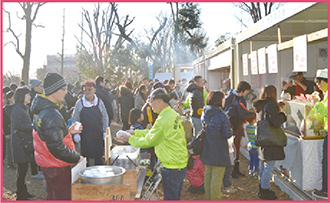 模擬店の様子の写真