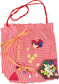 古着をアップサイクルしてつくったカバンの写真