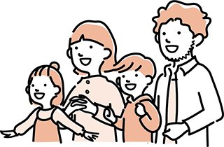 親子のイラスト