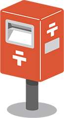 郵便ポストのイラスト