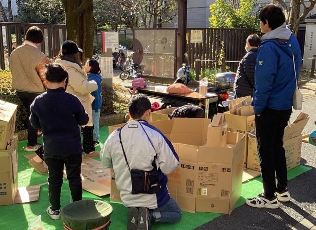 外遊びコーナーの様子