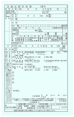 青切符
