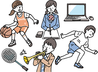 部活動のイメージイラスト