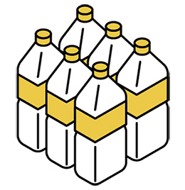 保存水のイラスト